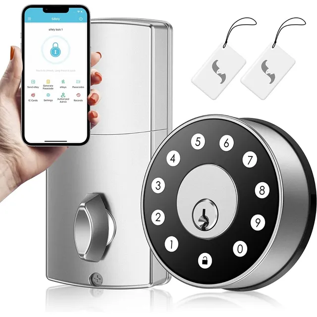 Cerradura Inteligente Smart Lock Con Teclado Y Tarjeta Rfid