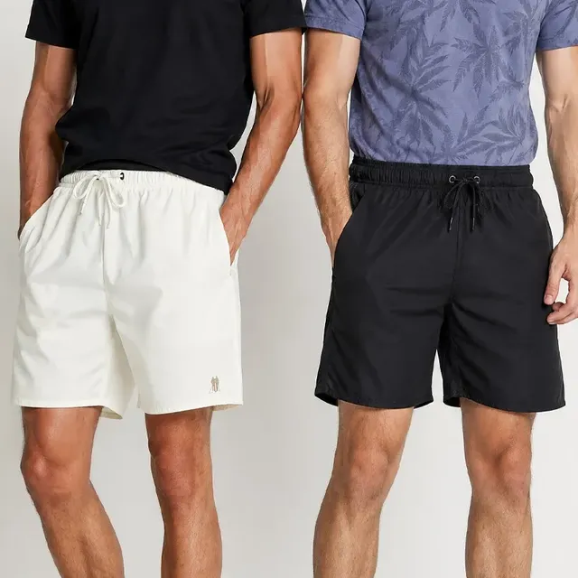 Kit 2 Shorts Vôlei Liso Polo Wear Sortido
