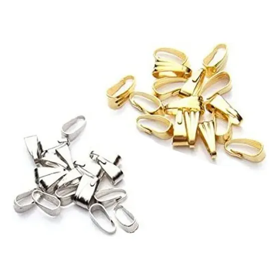 200x Beads Clip Fecho Fiança Ganchos Colar Pingente