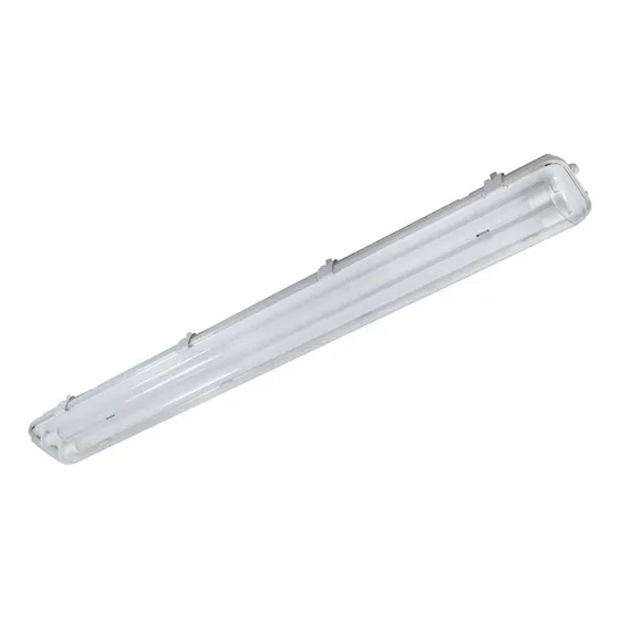 Artefacto Techo Estanco 2 Tubos Led Lumenac Marea 220 Color Blanco cálido