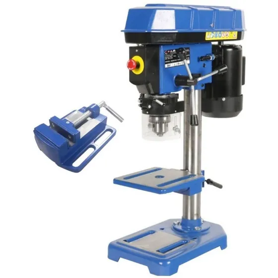 Taladro de Banco KLD 16mm - Motor 3/4 HP, 5 Velocidades con Morsa Plana Incluida