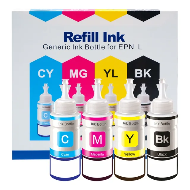 4 Tintas Para Epson T664 L120 L310 L380 L395 L495 L575 L805 Tinta CMYK