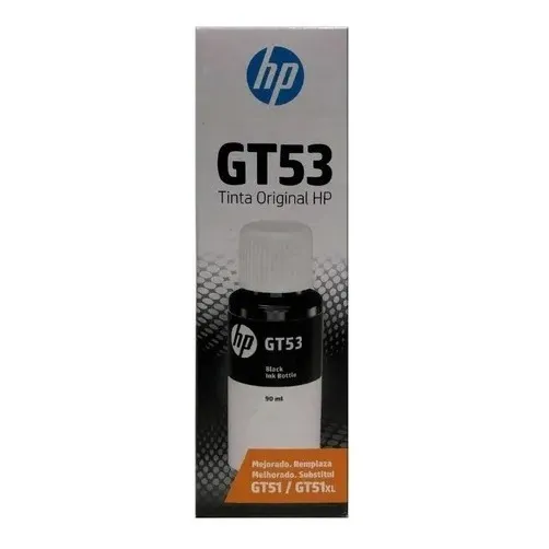 Botella Tinta Hp Gt51 / Gt53 Negro 90ml 1vv22al Original 