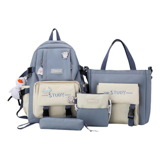 4 Unids/set Adolescentes Estudiante Mujeres Niñas Lona Tote 4 Unids/set Adolescentes Estudiante Mujeres Niñas Lona Tote