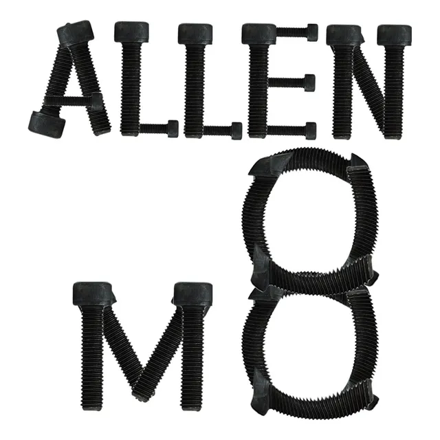 Parafuso Allen Rosca Inteira M8 X 25 Aço 12.9 - 10 Pc
