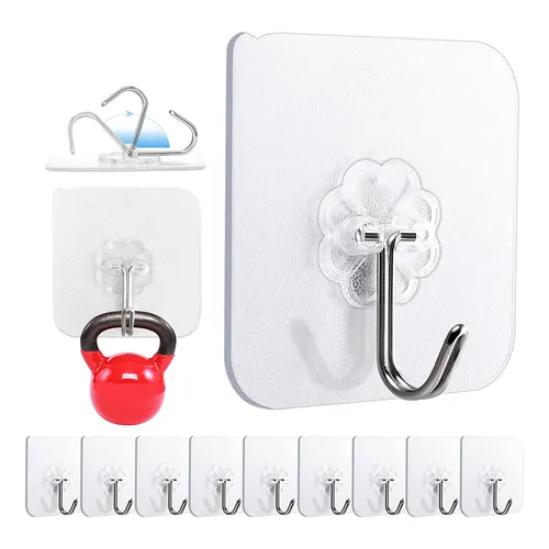 Pack De Ganchos Para Tazas De Metal Cromado Plateado, Con Tornillos Para Techo O Pared