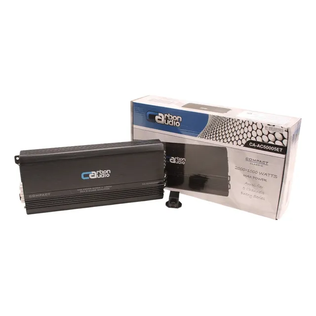 Amplificador Compact Carbon Audio Clase D 5 Ch 5000w Negro