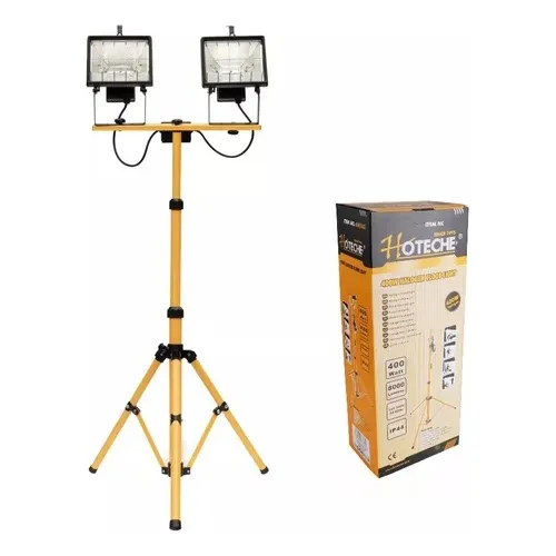 Luz Reflectora Halógena Doble Cabezal 400w Con Trípode