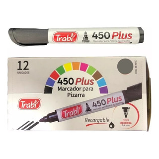 Marcador De Pizarra Trabi 450 Caja X 12 Unidades Negro Marcador De Pizarra Trabi 450 Caja X 12 Unidades Negro