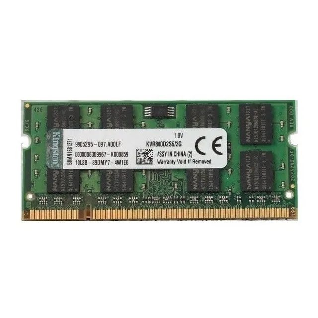 Memoria Ram Ddr2 Kingston 4gb (2 X 2gb)  800mhz Notebook 