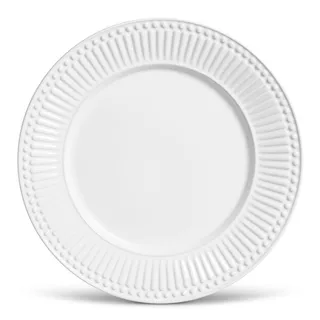 Conjunto Com 6 Pratos Rasos Roma Ravenna Branco Porto Brasil Conjunto Com 6 Pratos Rasos Roma Ravenna Branco Porto Brasil