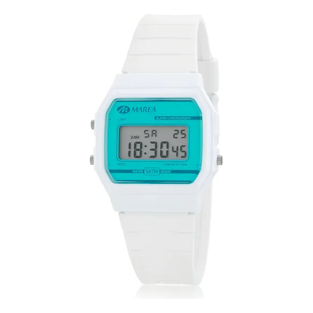 Marea Watch B3535002 Color de la correa Blanco Color del bisel Blanco Color del fondo Turquesa
