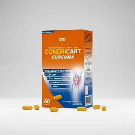 Condricart Cúrcuma 60 Cápsulas Sidney Oliveira Neutro