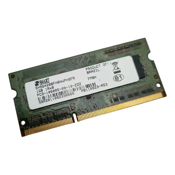 Memória Smart Notebook 1gb 1rx8 Pc3-10600s-09-10-zzz Ddr3