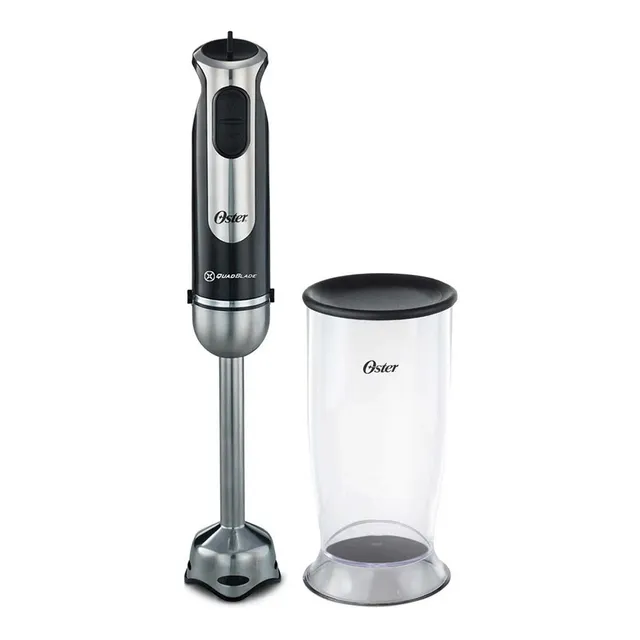 Batidora De Inmersion Stick Mixer Oster 2802 Con Vaso 800w Color Negro