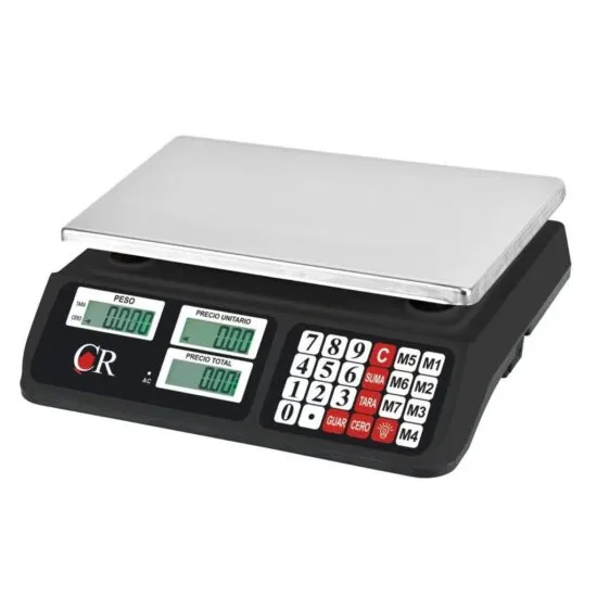 Báscula Comercial Digital Noval Cr Con Plato Para Hasta 40kg