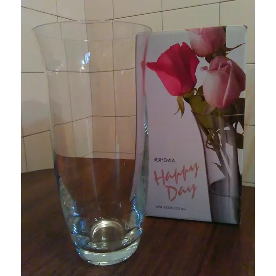 Florero De Cristal De Bohemia Checo