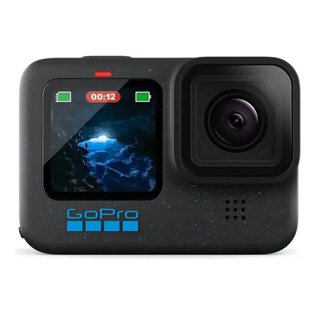 Gopro Hero12 Black - Câmera De Ação À Prova D'água Com 5.3k60, 27mp, Vídeo + Foto Hdr, Hypersmooth 6.0, Trava De Horizonte 360°, Live + Webcam, Áudio Por Bluetooth, Bateria Enduro, Quik Preto