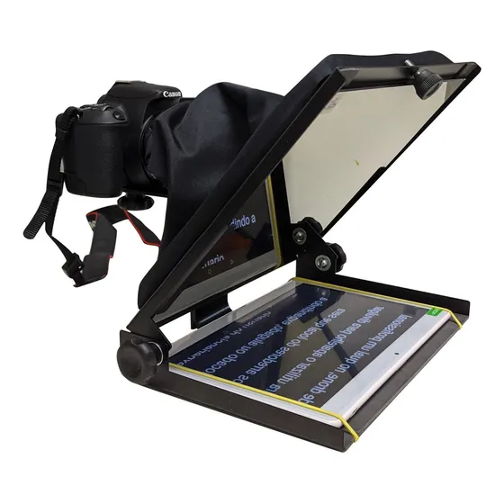 Teleprompter Tp Portatil 10,5 Handycam Dslr Tele Prompter 