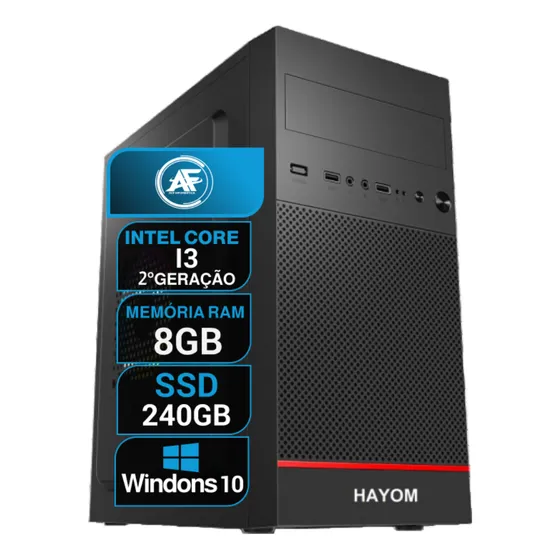 Pc Computador Cpu Intel Core I3 Ssd 240gb / 8gb Memória Ram