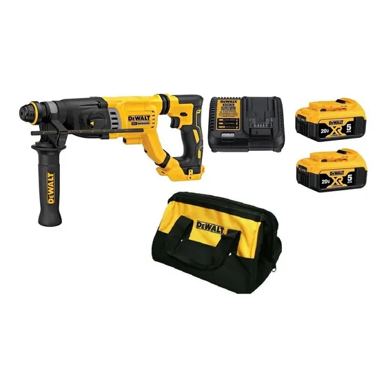 Martelete Plus Brushless Dch263 + 2 Bat 5ah + Carreg Dewalt 