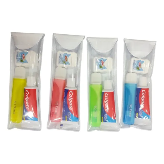 Kit C/50 Escova,creme Dental Colgate Mini, E Fio 25 Mts