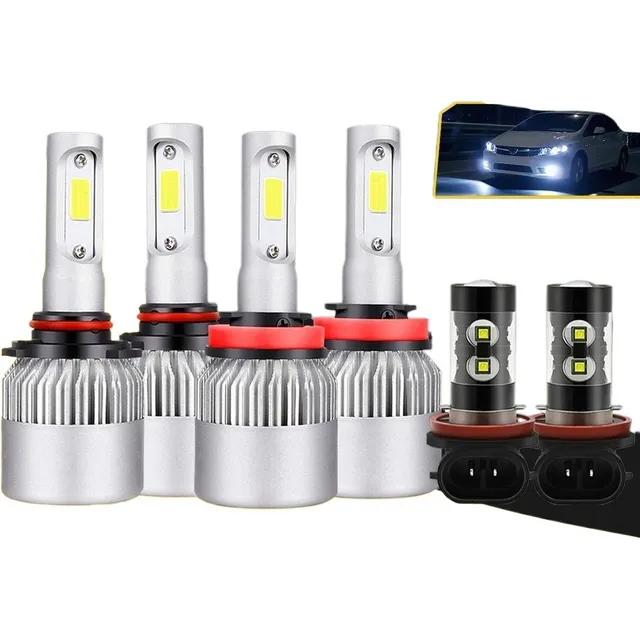 3 Par Focos Led Luz Alta/baja/niebla 9005 H11 Para Honda