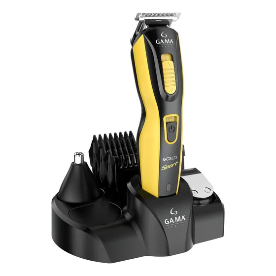 Gama Sport GCX623 rasuradora y cortadora de pelo inalámbrica recargable multifunción profesional color amarillo