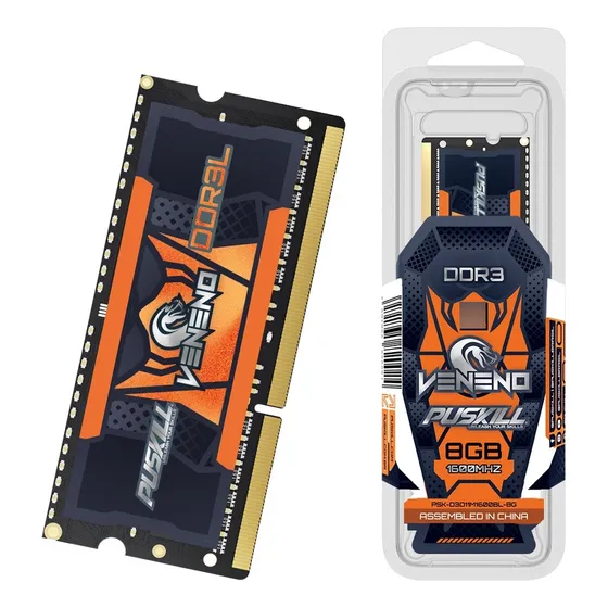 Notebook Puskill Veneno Gamer Ram Memory Ddr3l 8gb 1600mhz