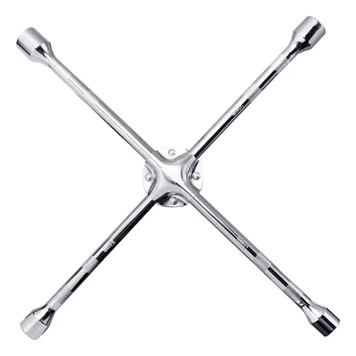 Chave de Roda Cruz Cinoy 17-19-21 com Espátula Cromada Aço