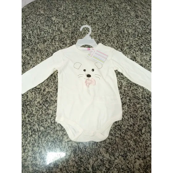 Lindo Body De Bebe Cara De Perrito De 6 A 9 Meses, Nuevo