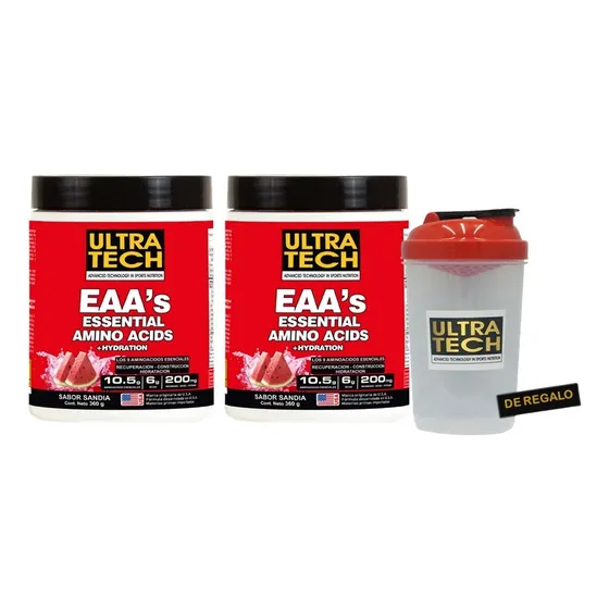 Eaa's Ultratech Aminoacidos Esenciales X2 + Shaker De Regalo