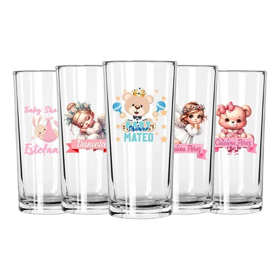 Vaso Cubero Personalizado Dtf Uv Bodas Xvaños 50 Piezas
