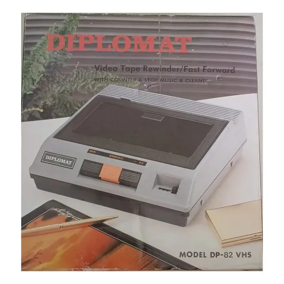 Rebobinador De Fitas Diplomat Modelo Dp-82 Vhs