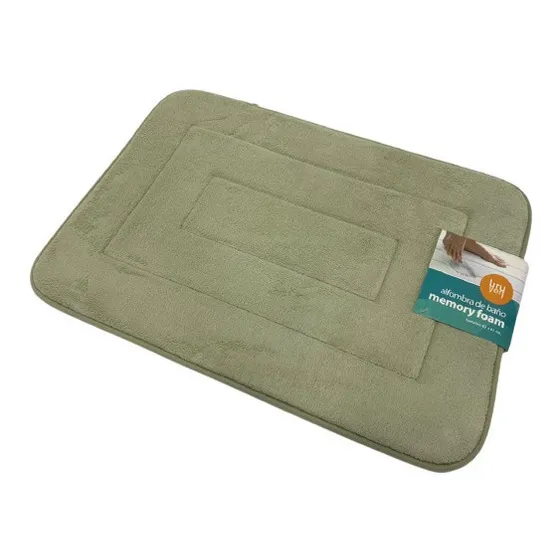 Alfombra Baño Verde 43x61cm Uruyen Qy 3056 Xavi