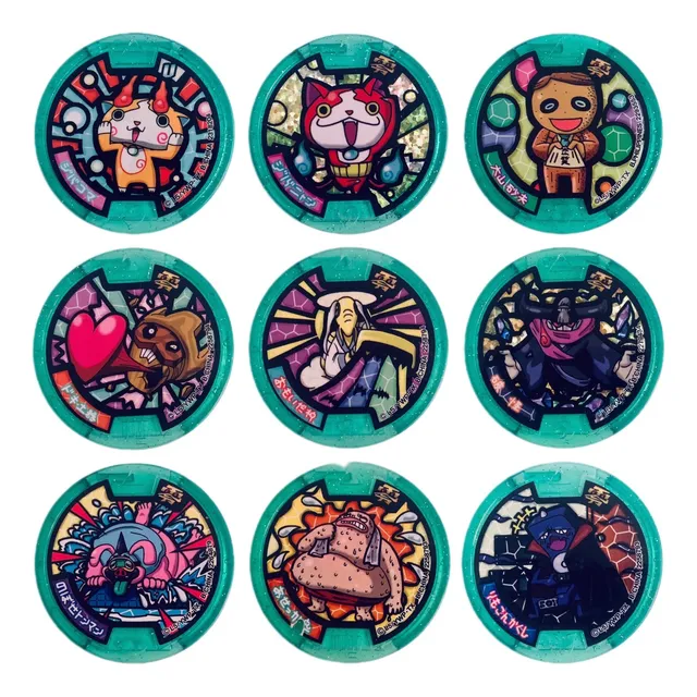 Yo-kai Watch Set De Medallas Edición Japonesa - Color Verde