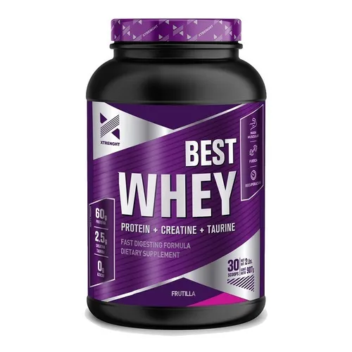 Xtrenght Proteina Best Whey 2 Lb Crecimiento Muscular Sabor Frutilla