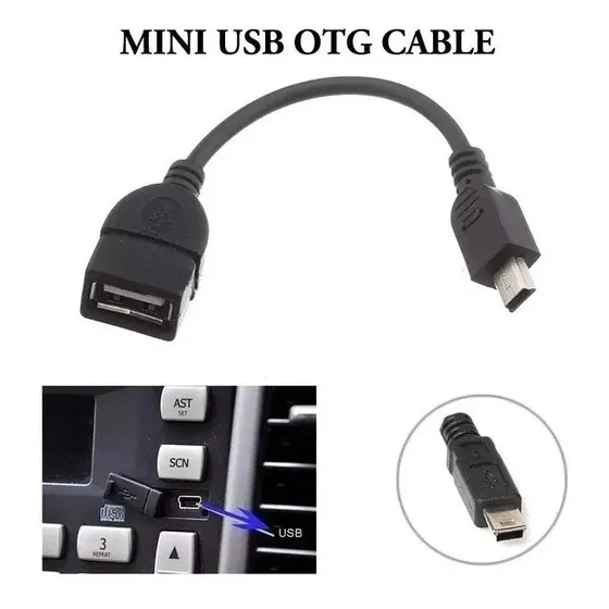 Cable Otg Mini Usb Macho A Usb Hembra Para Chery, Video Bean