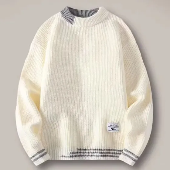 Suéter De Punto Vintage Para Hombre, Holgado, Grueso, De Inv