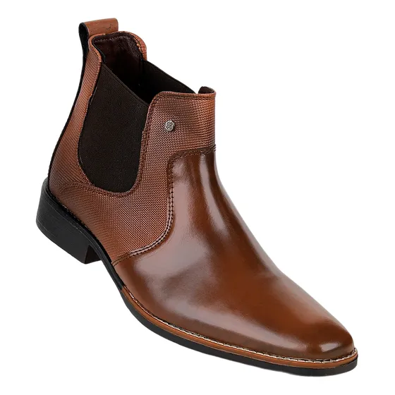 Botin Lugo Conti Hombre Cafe Piel 17h684