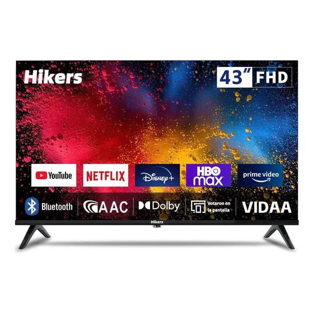 Smart Tv Pantalla Hikers 43  Vidaa Fhd Con Dolby/aac Hdmi