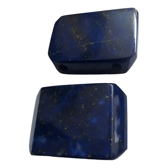 Lápis Lazuli 39.00 2 Furos Kit 2 Pedras Extras Retangulares