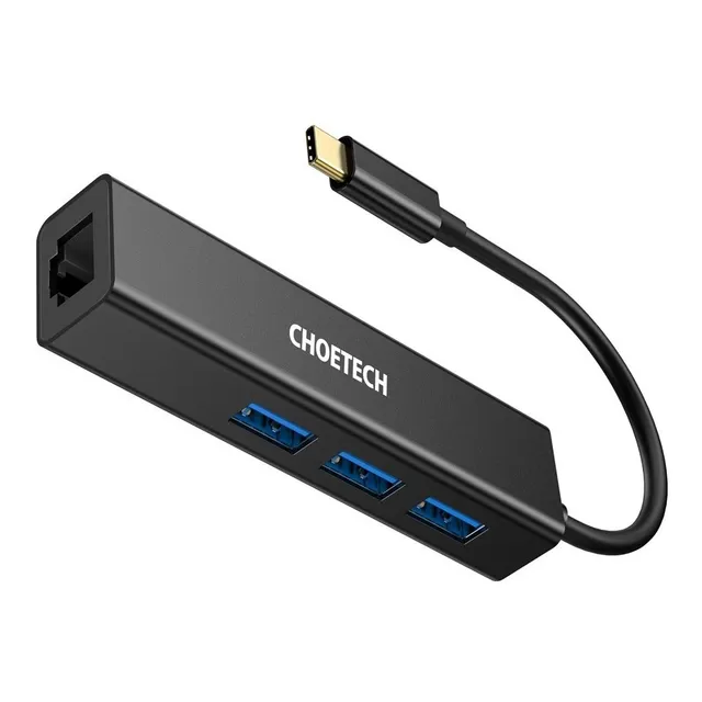 Hub Usb-c Con 3 Puertos Usb Y Un Adaptador 