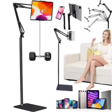 Suporte de Chão Articulado para Tablet e Celular - XGODY TOP Giratório 360°