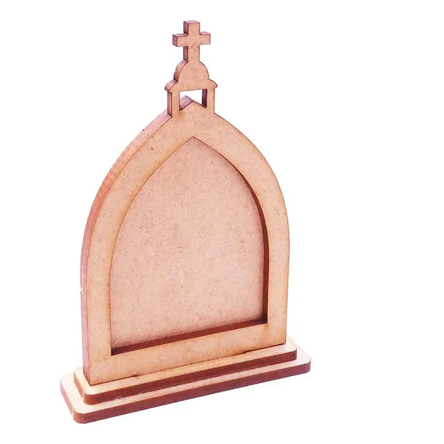 15 Placa Mini Capelinha Igrejinha 20 Cm Mdf Igreja Capela 