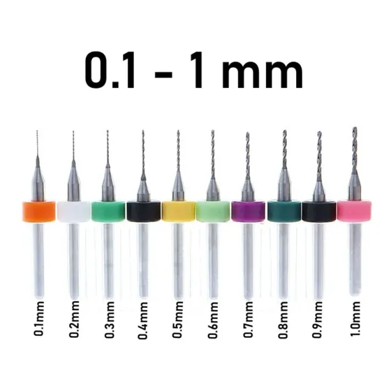 Kit Micro Mechas Acero 0.1-1mm Electronica Cnc Pcb Dremel