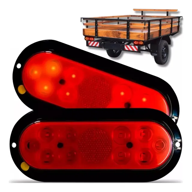 Lanterna Carretinha Carreta Reboque Barco Homologada Led Par