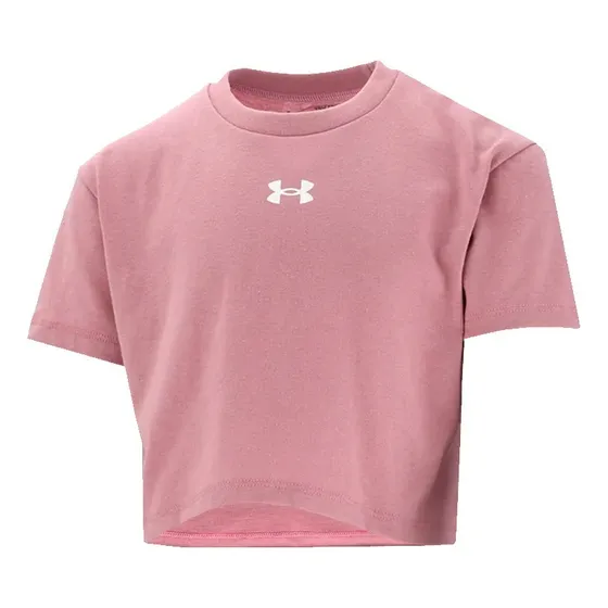 Remera Under Armour Ua Cp Sportstyle Logo Ss Rosa Niñas