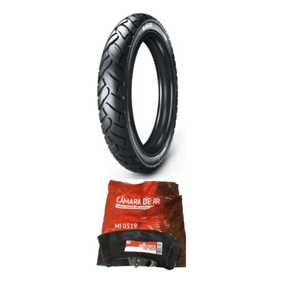Pneu Dianteiro E Camara Bros Crosser Xre 190 90/90-19 Bunker