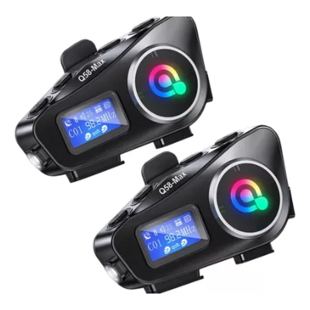 Intercomunicador Casco Moto Audífono Auricular Q58 Max X 2